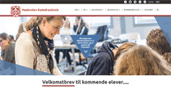 Desktop Screenshot of haderslev-katedralskole.dk